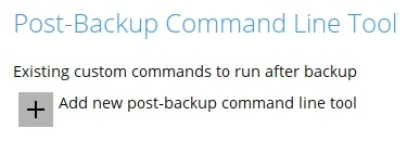 Post-Backup Command Line Tool