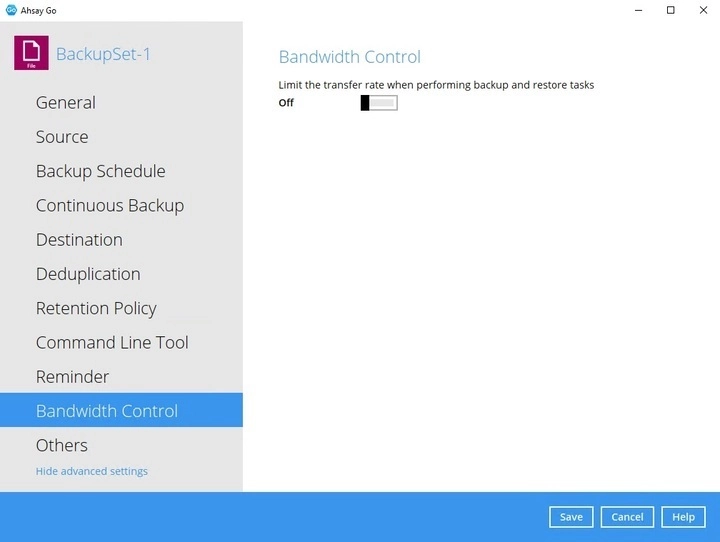 Bandwidth Control