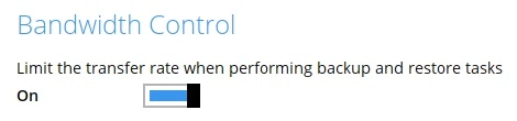 Bandwidth Control