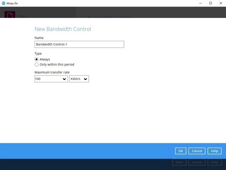 Bandwidth Control
