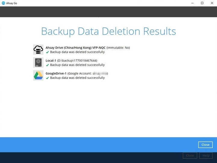 Deletion Results