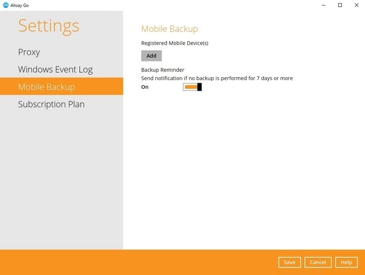 Mobile Backup