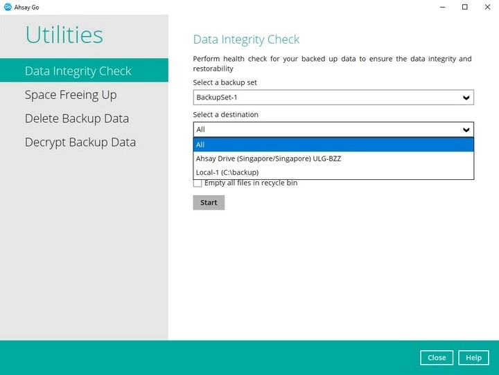 Data Integrity Check