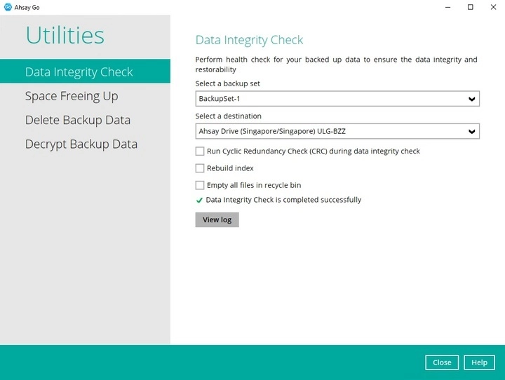 Data Integrity Check