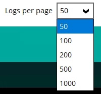 Logs per page