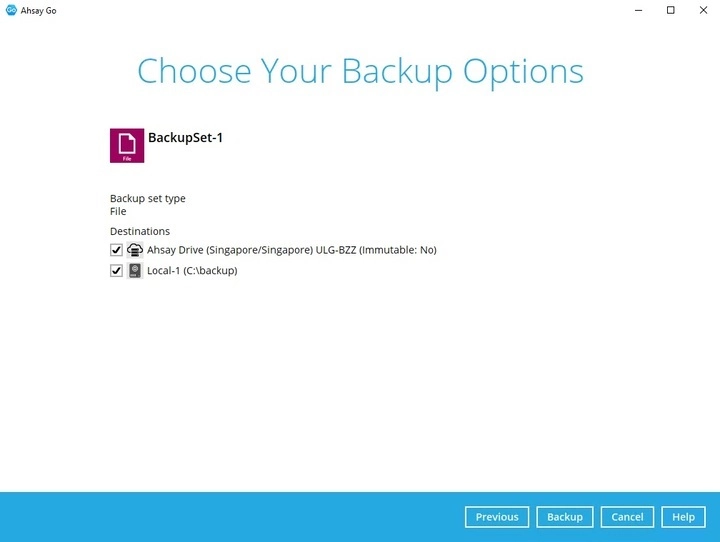 Run Backup Job