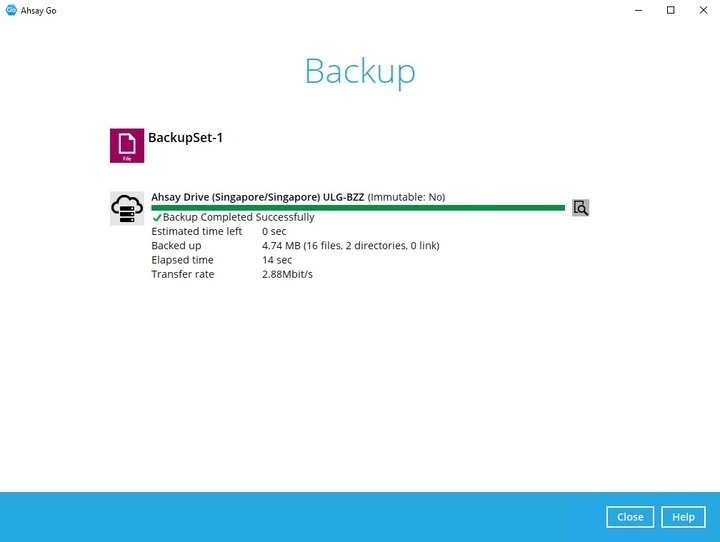 Run Backup Job