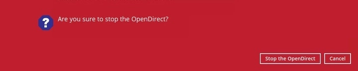 Stop OpenDirect