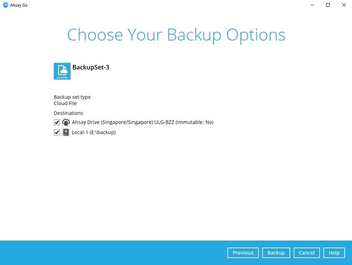 Run Backup Job