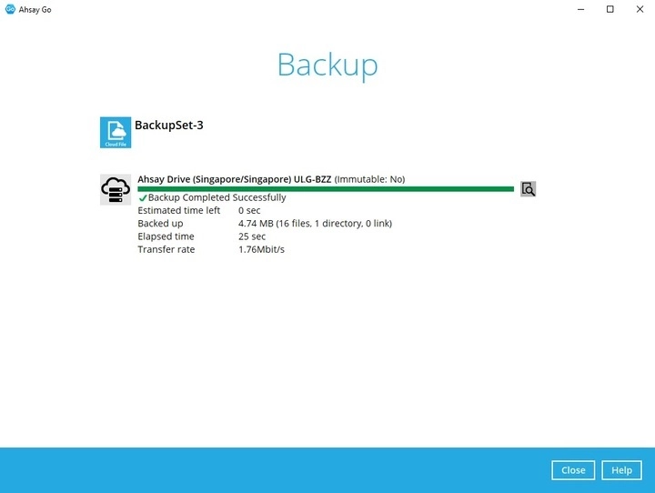 Run Backup Job