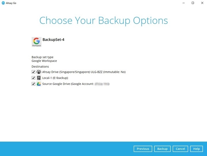 Run Backup Job