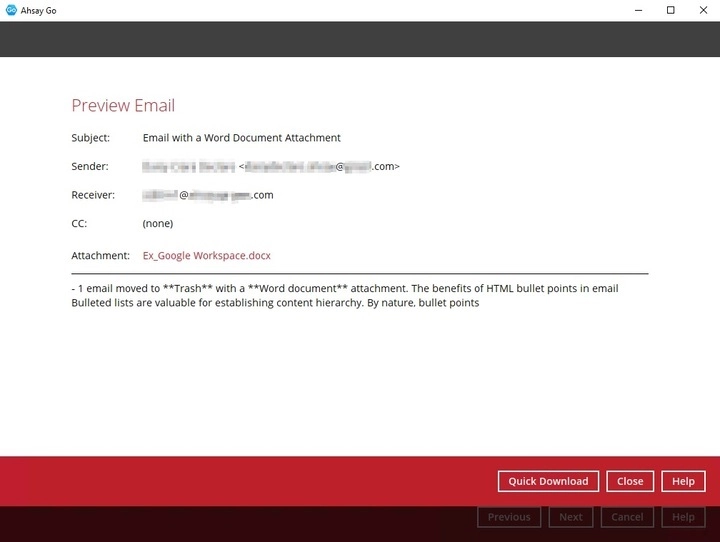 Preview Email