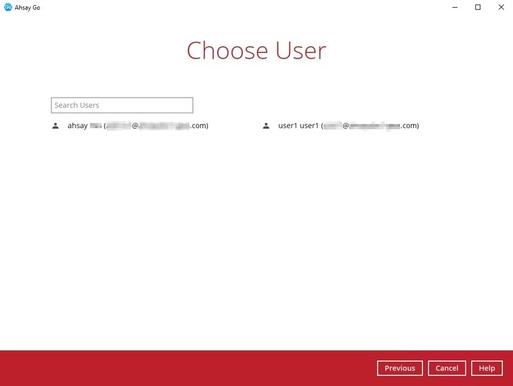 Choose User
