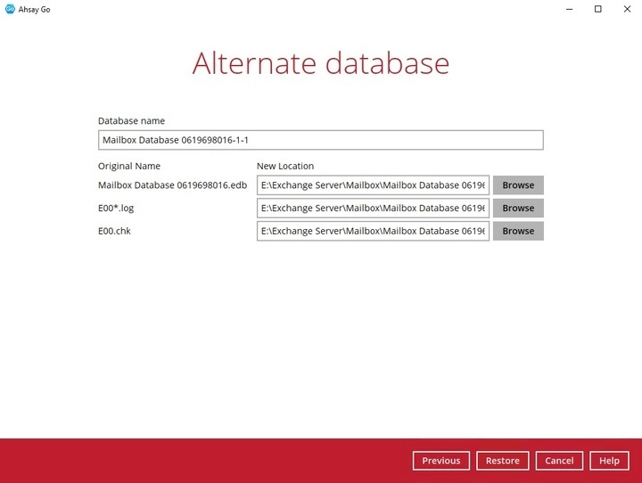Alternate Database