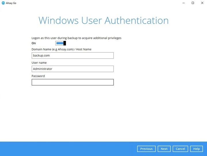 Windows User Authentication