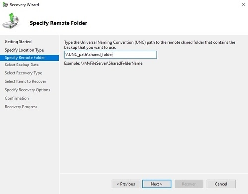 Remote Folder