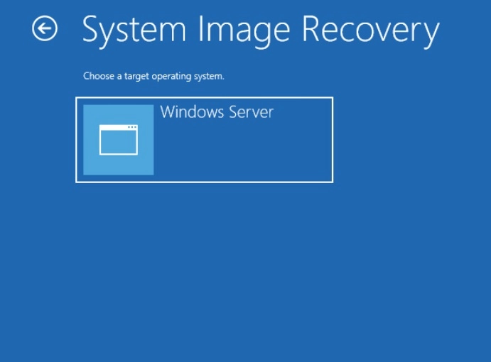 System Image Recovery