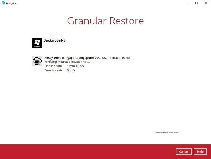 Granular Restore