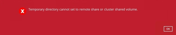 Error message