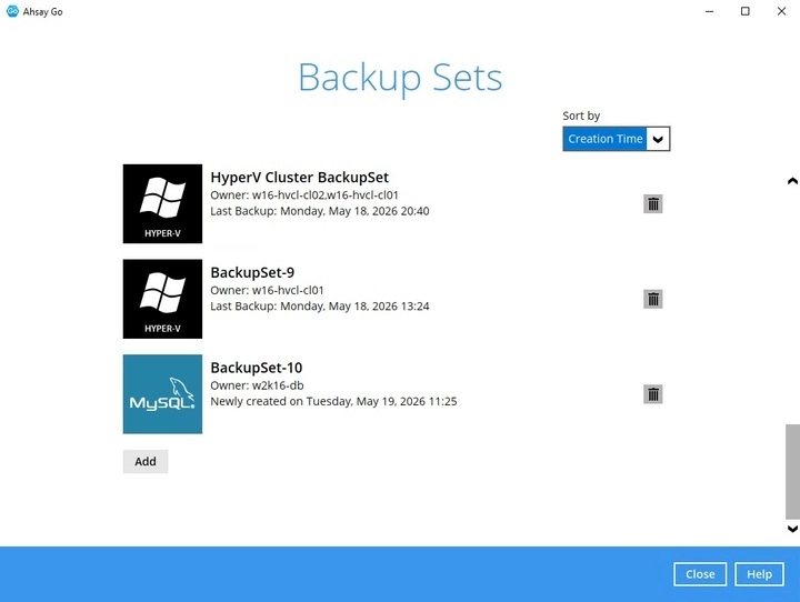 Backup Set