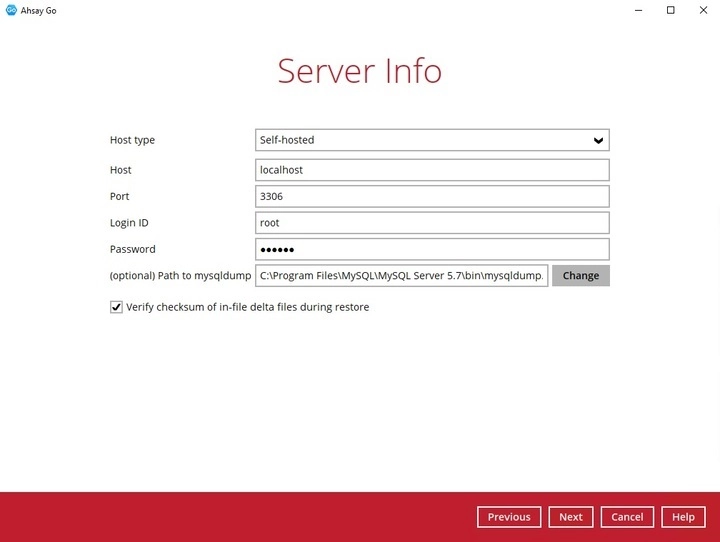 Server Info