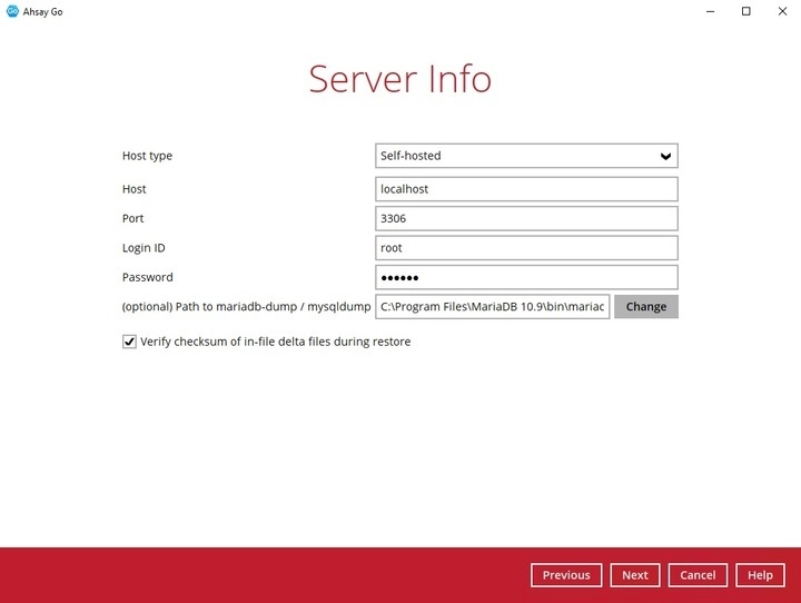 Server Info