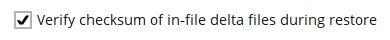 Verify Checksum