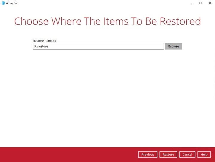 Restore Path
