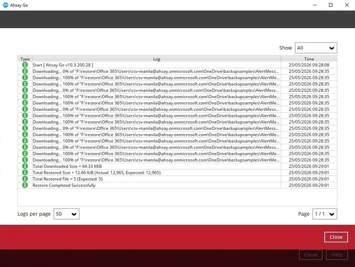 Backup Logs