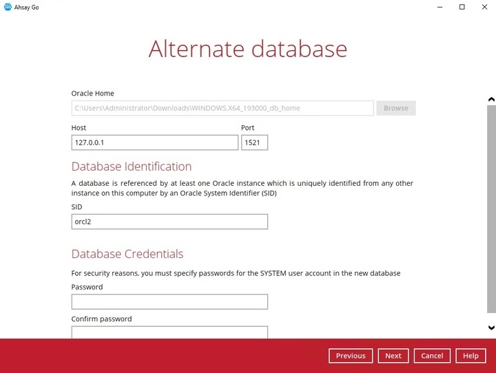 Alternate Database