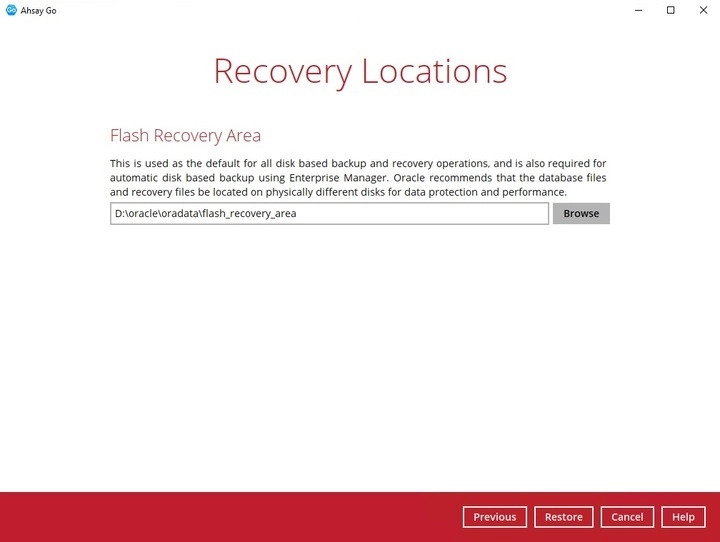 Recovery Location