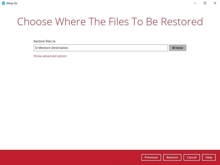 Raw File Restore