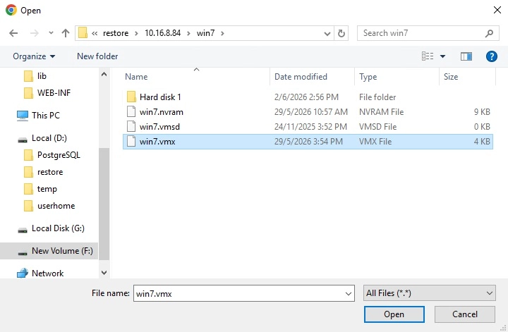 Upload file