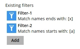 Existing Filters