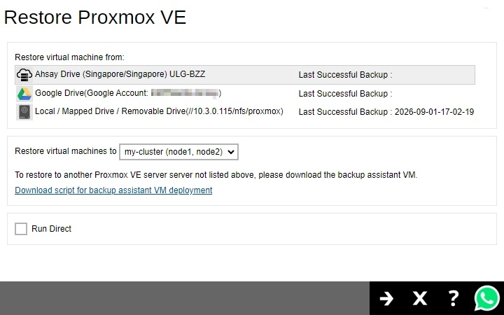 Restore From