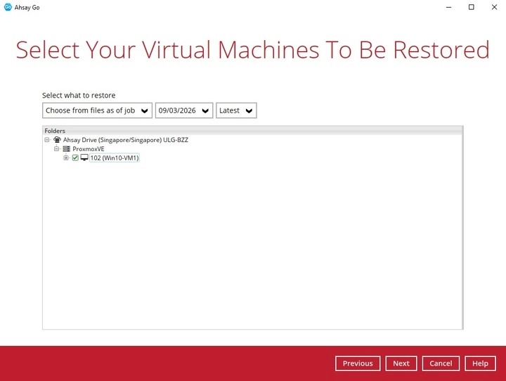 Select VM