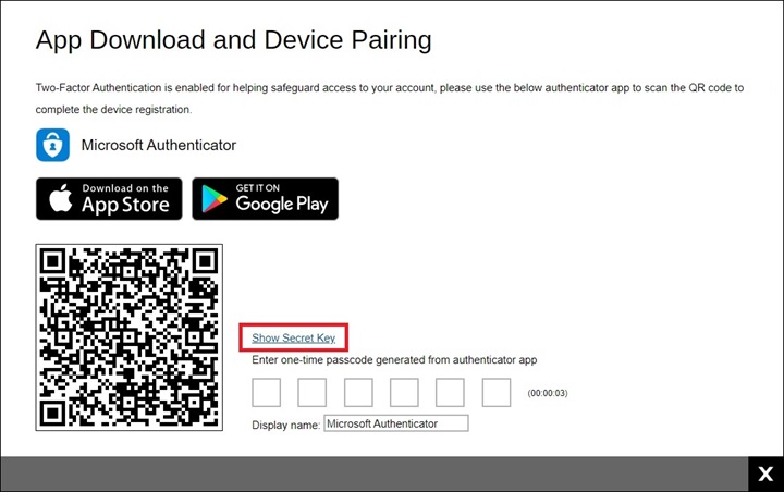 2FA Registration
