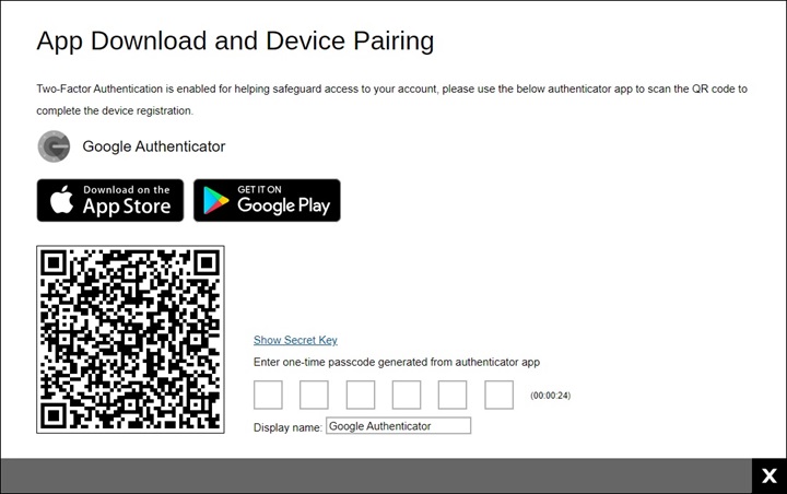 2FA Registration