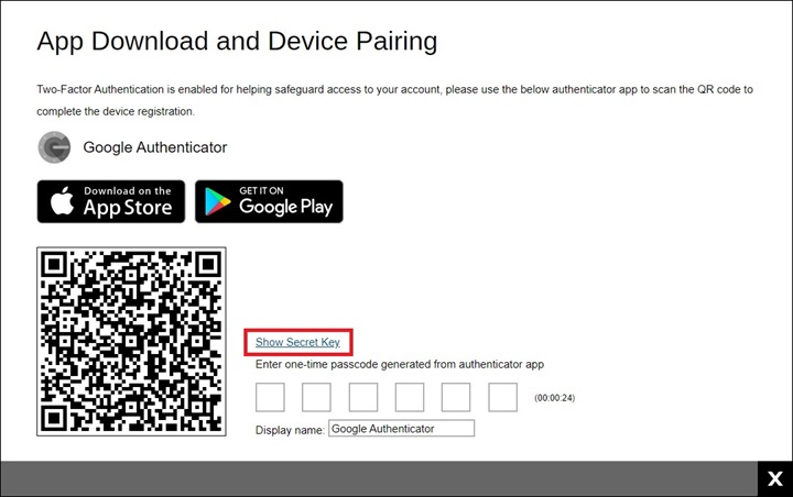 2FA Registration
