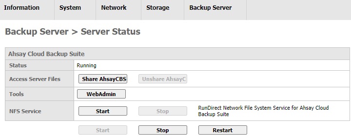 AhsayUBS WebAdmin