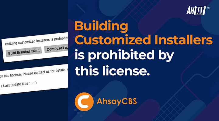 Building customized installers is prohibited by this license