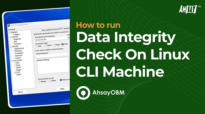 How to run a data integrity check on a Linux CLI machine