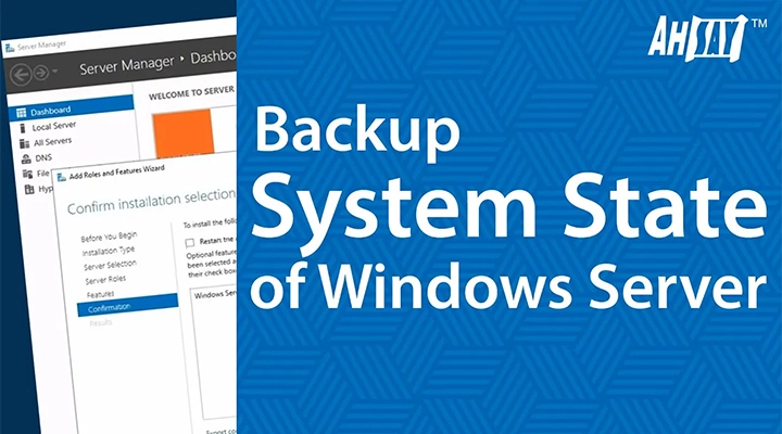  Backup Windows System State using Ahsay 