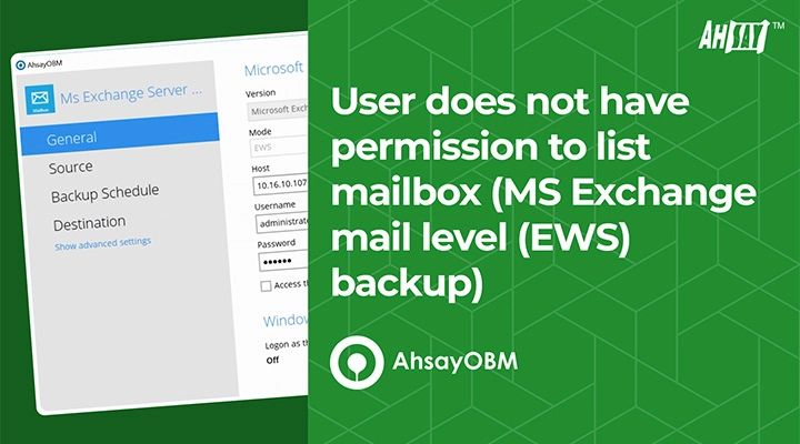User does not have permissions to list mailbox